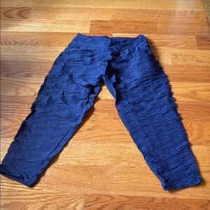 Booty By Brabants Original Blue Textured Leggings